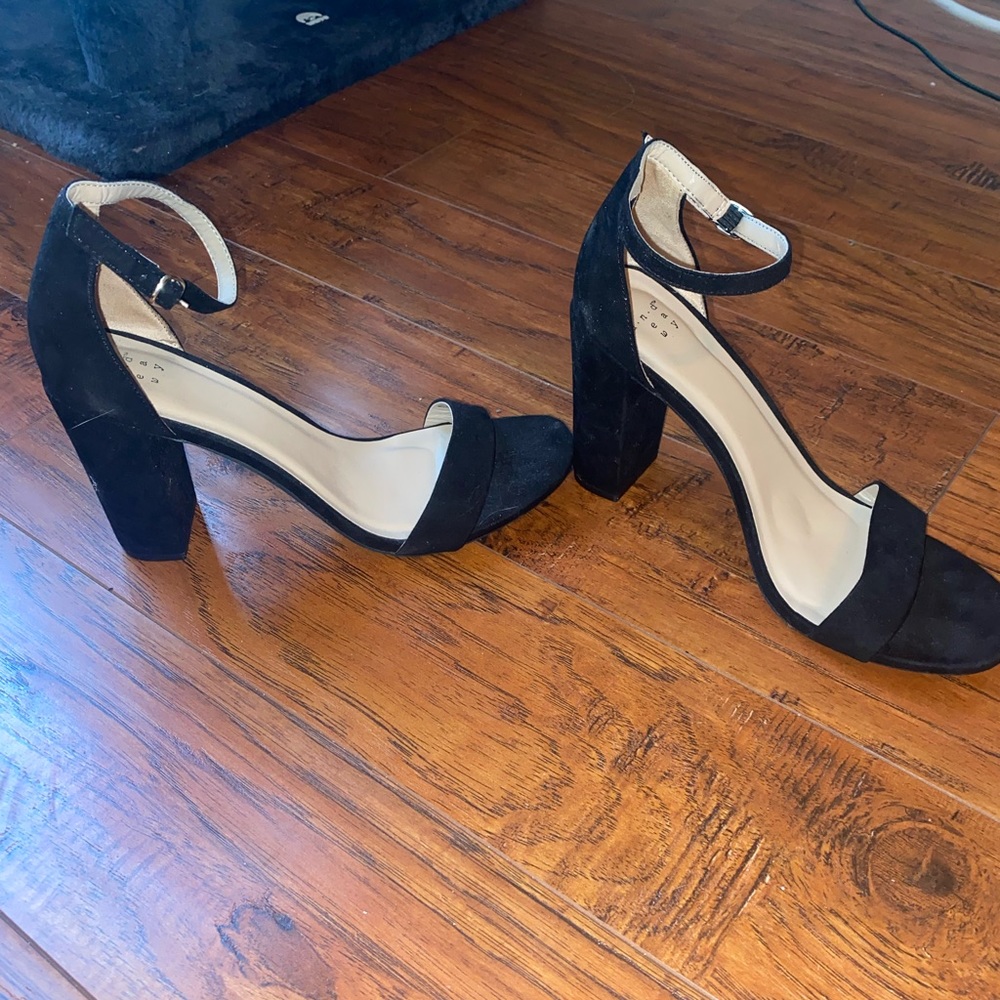 Black Block Heels